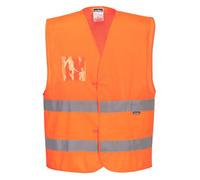 Portwest C494 Gilet Mezza Rete ad Alta Visibilità, Arancione, 4X/5X