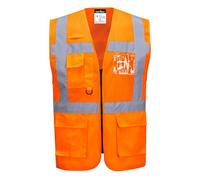 Portwest C496 Gilet in Rete Executive Madrid, Arancione, XL