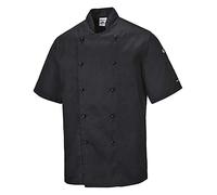 Portwest C734 Kent - Giacca Chef, XSmall, nero