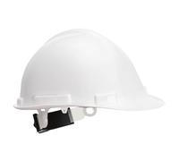 Portwest Casco PW67 Base Pro Hard Hat leggero PP con regolazione a cricchetto per applicazioni elettriche, bianco, taglia unica