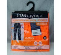 Portwest Classic Impermeabile S441 Pantaloni Da Pioggia Uomo Arancione 2XL NUOVO