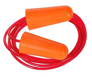 Portwest Corded PU Foam Ear Plug (200) - Color: Orange