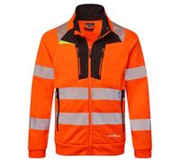 Portwest DX4 Felpa Zip Collo A Trombetta Hi-Vis Uomo Giacca Lavoro DX477