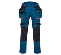 Portwest DX4 Pantalone Holster Tasca Rimovibile per uomo, Colore: Blu Metro, Taglia: 32, DX440MBR32