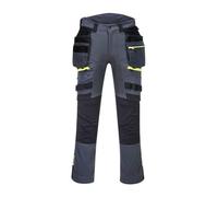 Portwest DX4 Pantalone Holster Tasca Rimovibile per uomo, Colore: Grigio Metallo, Taglia: 36, DX440MGR36