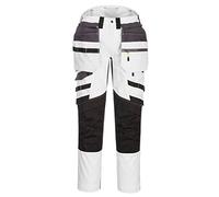 Portwest DX440 - DX4 - Pantaloni con fondina staccabile (bianco/grigio), taglia: 34
