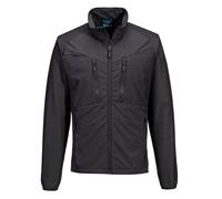 Portwest DX480 Giacca Mid Layer Leggera Traspirante Stretch Slim Zip Nera Uomo