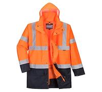 Portwest Essential 5in1 Hi-Vis Jacket - Color: OrNa - Talla: XSmall