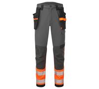 Portwest EV442 Pantaloni Hi-Vis Stretch Con Ginocchiere Classe 1