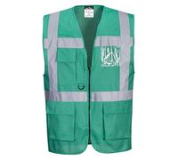 Portwest F476BGRS Gilet Executive Iona, Verde, S
