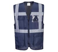 Portwest F476NARM Gilet Executive Iona, Blu Navy, M