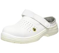 Portwest FC03WHR46 Sandalo di Sicurezza Traforato SB AE ESD in Composito, Bianco, 46