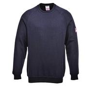 Portwest FR12 Felpa Maniche Lunghe Ignifuga Antistatica, Taglia 4XL, Navy