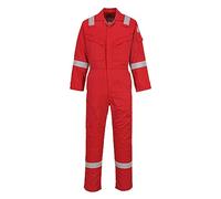 Portwest FR21 Tuta Anti-Statica Leggera Resistente Alla Fiamma 210g Rosso, 4XL