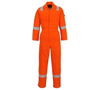 Portwest FR28 Tuta Intera Ignifuga Antistatica Leggera 280G, Taglia 4XL, Arancione