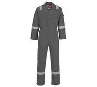 Portwest FR50 Tuta Riflettente Resistente al Fuoco FR Antistatica Antistatica Arc Proof 350g Grigio, XXXL
