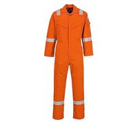 Portwest Tuta FR50 Riflettente resistente al fuoco, antistatica, Arc Proof 350g Arancione L