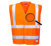 Portwest FR71 Gilet Ignifugo Antistatico ad Alta Visibilità., Taglia S/M, Arancione