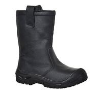 Portwest FW29 Stivale Rigger Steelite S3 Ci Stivali Antinfortunistici, Unisex - Adulto, SRC, Nero (Nero Bkgr), 41 EU (7 UK)
