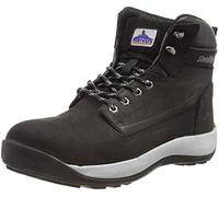 Portwest FW32 Scarponcino S3 HRO Nubuck Stivali Antinfortunistici, Unisex - Adulto, SRC, Nero (Nero Bkgr), 46 EU (11 UK)