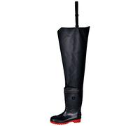Portwest FW71 Stivali di Sicurezza S5 Stivali di Gomma da Lavoro, Unisex - Adulto, SRC, Nero (Nero Bkgr), 44 EU (10 UK)