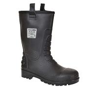 Portwest FW75 S5 Ci Stivali di Gomma da Lavoro, Unisex - Adulto, SRC, Nero (Nero Bkr), 38 EU (5 UK)