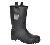 Portwest FW75 S5 Ci Stivali di Gomma da Lavoro, Unisex - Adulto, SRC, Nero (Nero Bkr), 47 EU (12 UK)