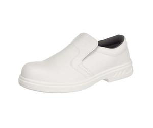 Portwest FW81WHR34 Mocassino di Sicurezza S2, Bianco, 34