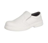 Portwest FW81WHR39 Mocassino di Sicurezza S2, Bianco, 39