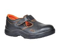 Portwest FW86 Ultra Sicurezza Sandalo Steelite S1P IN Pelle Punta Acciaio Nero