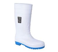 Portwest FW95WHR44 Stivale Total Safety Wellington S5, Bianco, 44