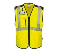 Portwest - Gilet PW3 Hi-Vis Executive M/Yellow/Black8/Yellow/Black
