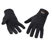 Portwest GL13 - Guanto foderato in maglia Thinsulate, Taglia unica, Nero