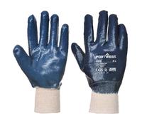 Portwest Guanti in nitrile Knitwrist resistente all' abrasione di sicurezza Workwear A300