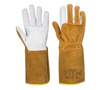 Portwest - Guanti per saldatura TIG Ultra Welding Gauntlet, colore marrone, misura: L, A521BRRL