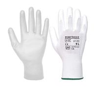 Portwest Guanti rivestiti PU Bianco M - Dimensione 8 - Guanti da movimentazione
