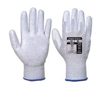 Portwest Guanto Antistatico Con Palmo Coperto In Pu, Taglia: XXL, Colore: Grigio, A199GRRXXL