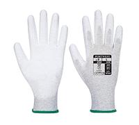 Portwest Guanto Antistatico Con Palmo Coperto In Pu, Taglia: XXS, Colore: Grigio, A199GRRXXS