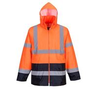Portwest Hi-Vis - Giacca antipioggia, taglia: 5XL, colore: arancione, H440ORR5XL