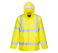 Portwest Giacca da pioggia H440 - Hi-Vis impermeabile leggera da uomo, Giallo 5XL