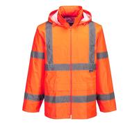 Portwest H440 Hi-Vis Pioggia Giacca Nastro Riflettente Traspirabilità Comfort
