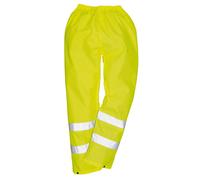 Portwest H441 Hi Vis Pioggia Pantaloni Leggero Impermeabile PVC Rivestito EN343