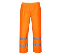 Portwest H441 Pantaloni Antipioggia ad Alta Visibilità, Arancione, XXXL