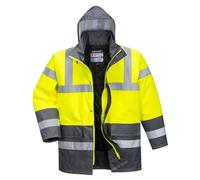Portwest Hi-Vis Contrast Traffic Jacket, Colore: Giallo/Navy, Size: 6XL, S466YER6XL