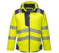 Portwest Hi Vis Giacca Invernale Impermeabile Riflettente Sicurezza Lavoro Con