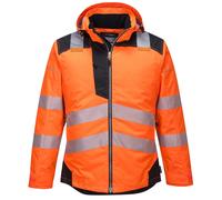 Portwest T400OBRS Giacca Vision Antipioggia e Alta Visibilità, Arancione, S