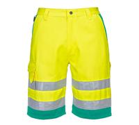 Portwest Hi-Vis Leggero Policotone Pantaloncini Lunghezza Al Ginocchio Mezza