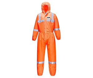 Portwest Hi-Vis SMS Coverall (50pc) - Color: Orange - Talla: Large