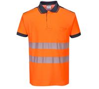 Portwest Hi Vis Visibilità Uomo Visione Polo Traspirante Stretch Comodo