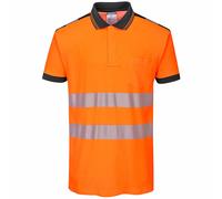 Portwest Hi Vis Visibilità Uomo Visione Polo Traspirante Stretch Comodo